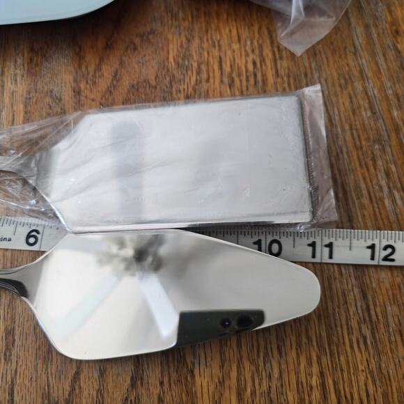 NOS Reed & Barton WOODBURY Server Set Pie Lasagna Stainless Flatware NIP - Picture 5 of 5